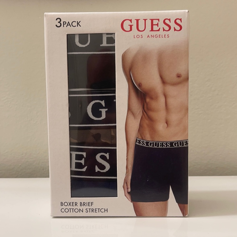 NWT Mens Guess 3pack Briefs Sz. M